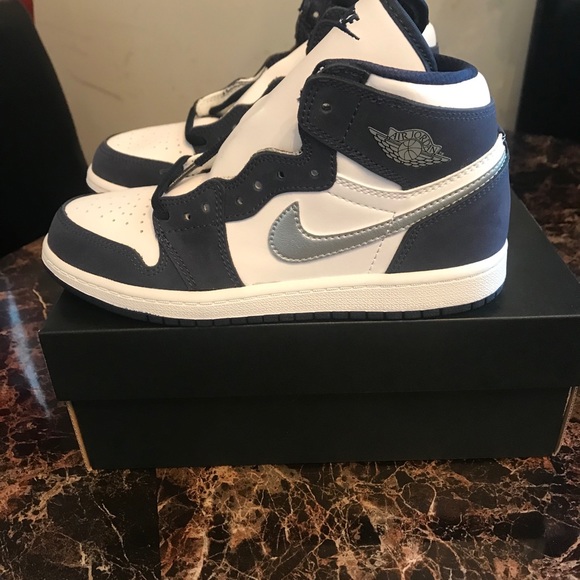 The Air Jordan 1 co.jp “Midnight Navy” Sz. 2.5Y - Picture 1 of 8